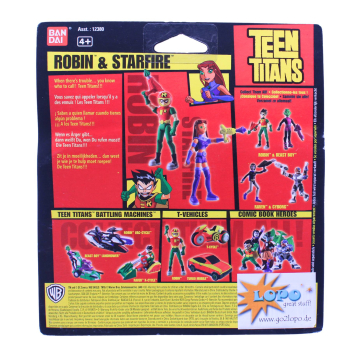Teen Titans Actionfiguren Robin & Starfire (2004) – Bandai | hoppla-stuff.de